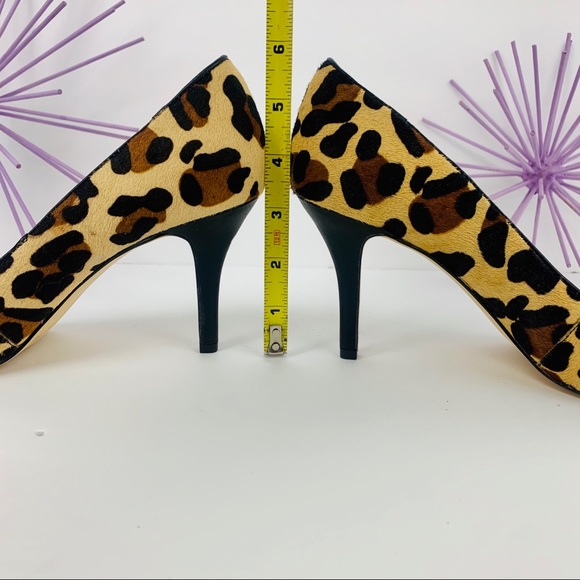 BCBG Paris/Cow Hair Animal Cheetah Cream Tan Black - Picture 2 of 8